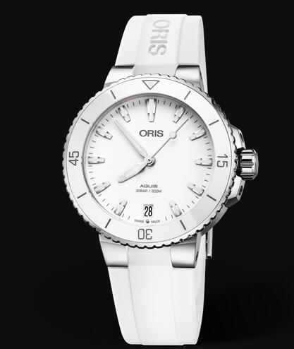 Review Oris Aquis Date 36.5mm Replica Watch 01 733 7731 4151-07 4 18 63FC - Click Image to Close